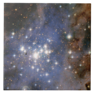 Diamond Stars in Carina Nebula Hubble Space Ceramic Tile