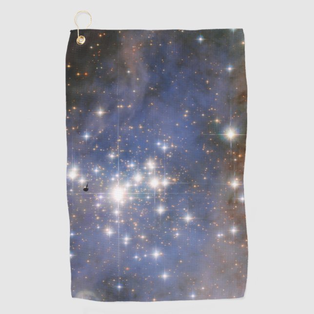 Diamond Stars in Carina Nebula Hubble Space Golf Towel (Front)