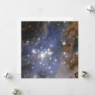 Diamond Stars in Carina Nebula Hubble Space Holiday Card