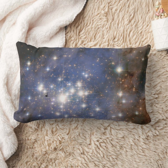 Diamond Stars in Carina Nebula Hubble Space Lumbar Cushion (Blanket)