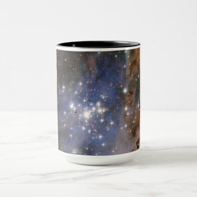 Diamond Stars in Carina Nebula Hubble Space Mug (Center)