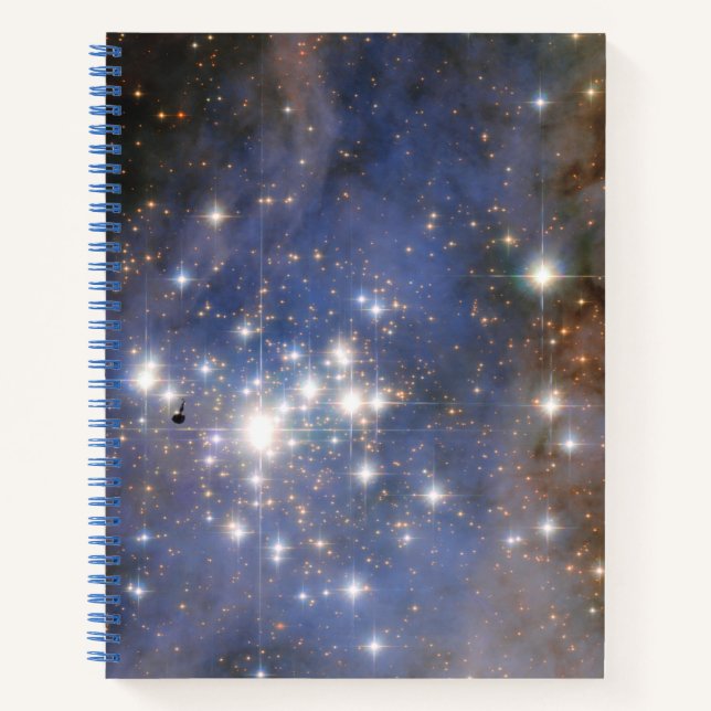 Diamond Stars in Carina Nebula Hubble Space Notebook (Front)