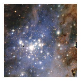 Diamond Stars in Carina Nebula Hubble Space Photo Print
