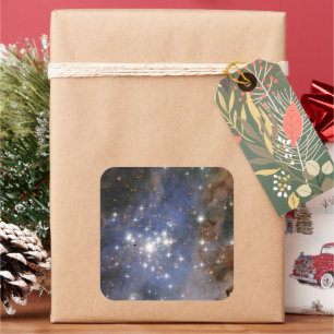 Diamond Stars in Carina Nebula Hubble Space Square Sticker