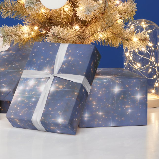 Diamond Stars in Carina Nebula Hubble Space Wrapping Paper (Holidays)