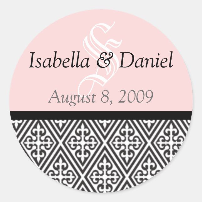 Diamond Stickers Monograms Gifts Seals (Front)