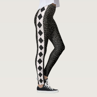 Diamond Strike Leather Leggings