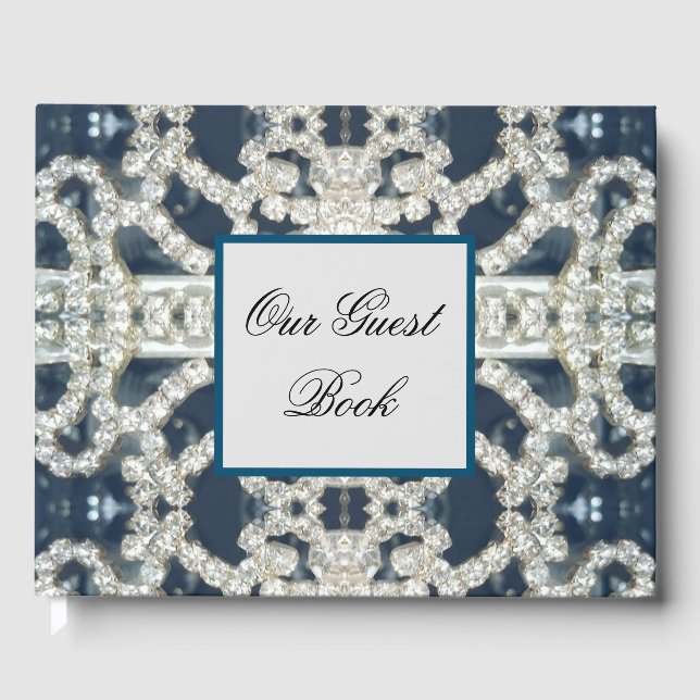 Diamond studded guest book (Front)