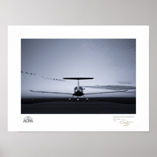 Diamond Sunset Silhouette Gallery Poster (Front)