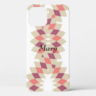 Diamond Swirl Pattern iPhone 12 Case