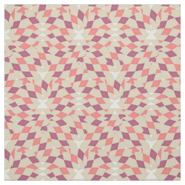 Diamond Swirl Pattern Fabric (Swatch)
