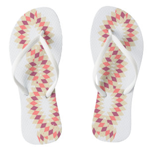 Diamond Swirl Pattern Thongs