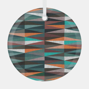 Diamond Tiles: Colourful Floor Mosaic Glass Tree Decoration