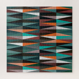 Diamond Tiles: Colourful Floor Mosaic Jigsaw Puzzle