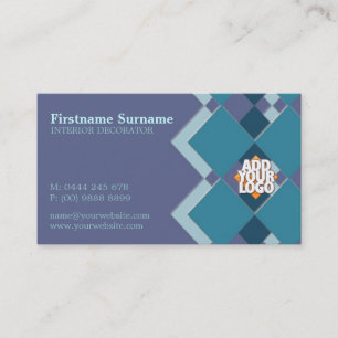 Diamond Tiles Decorator w/ Logo Business Card