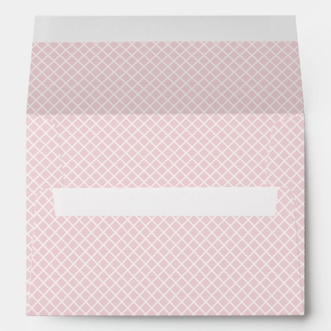 Diamond Trellis | Soft Blush Envelope (Back (Bottom))