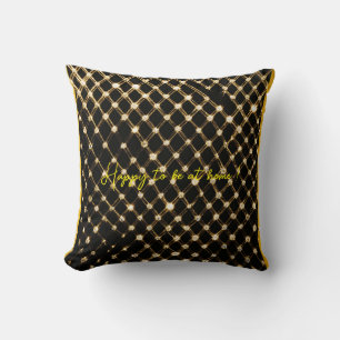 Diamond Velvet Designs on Dark" Cushion