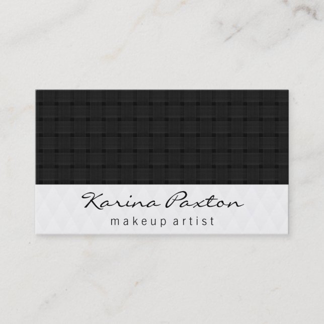 Diamond & Weave // Pattern II Business Card (Front)