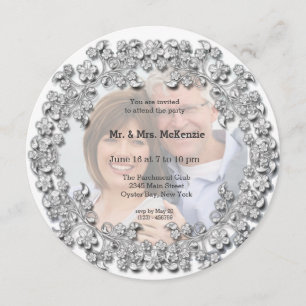 Diamond Wedding Anniversary Invitation