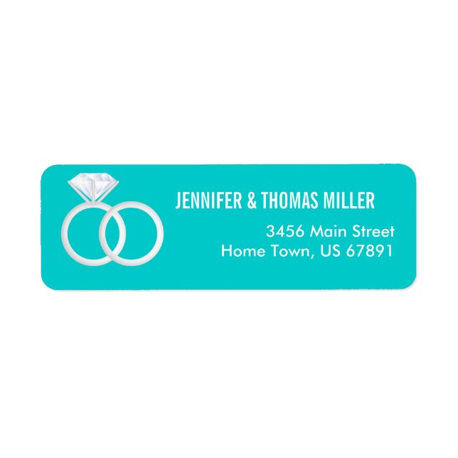 Diamond Wedding Bands Return Address Label (Front)