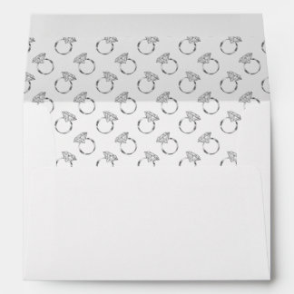 Diamond Wedding Rings Silver Envelope