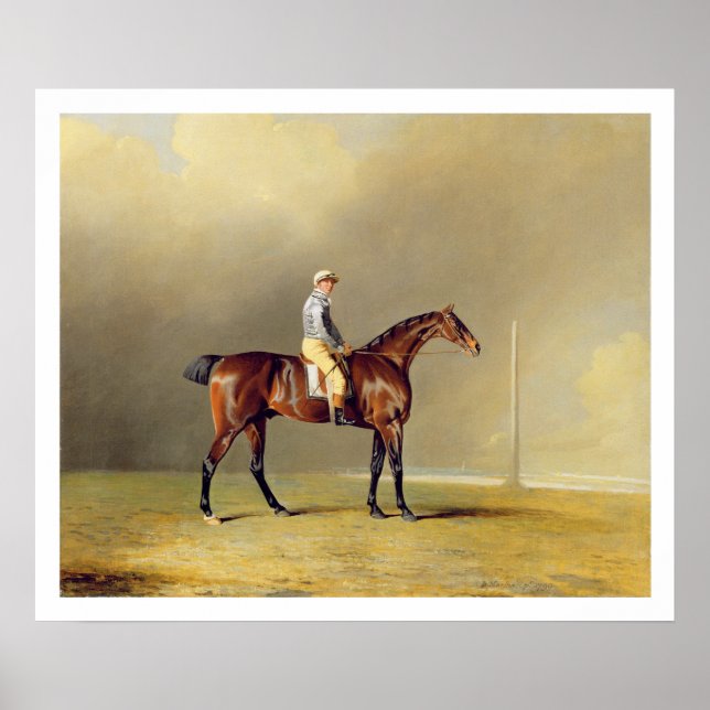 Diamond, with Dennis Fitzpatrick Up, 1799 (oil on Poster (Front)