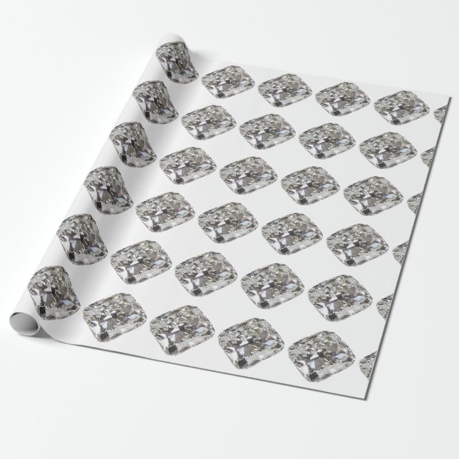 Diamond Wrapping Paper (Unrolled)