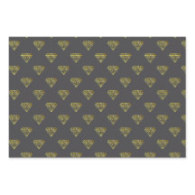 Diamond Wrapping Paper Flat Sheet Set of 3
