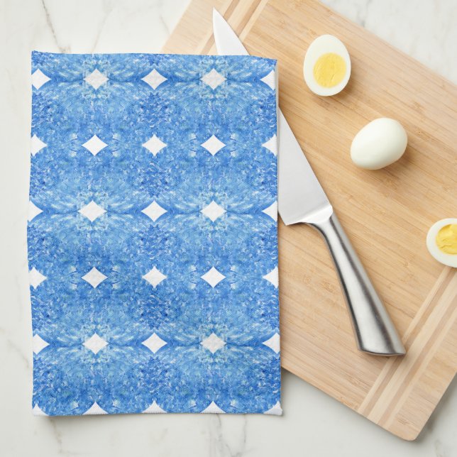 Diamondback Blues Tea Towel (Quarter Fold)