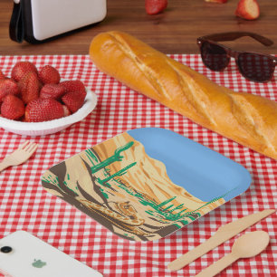 Diamondback Rattlesnake Paper Plate