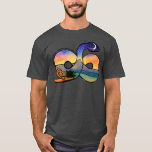 Diamondback Rattlesnake with Southwest Landscape P T-Shirt