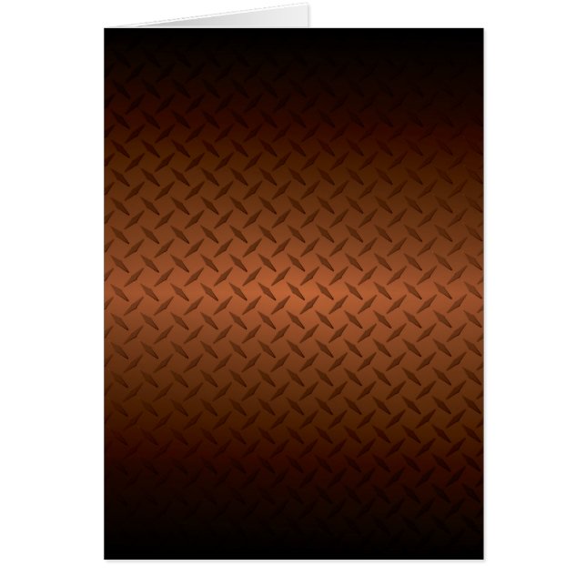 Diamondplate Look Pattern Black to Copper Fade (Front)