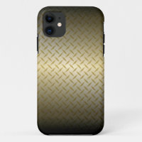 Diamondplate Pattern with Black to Gold Fade