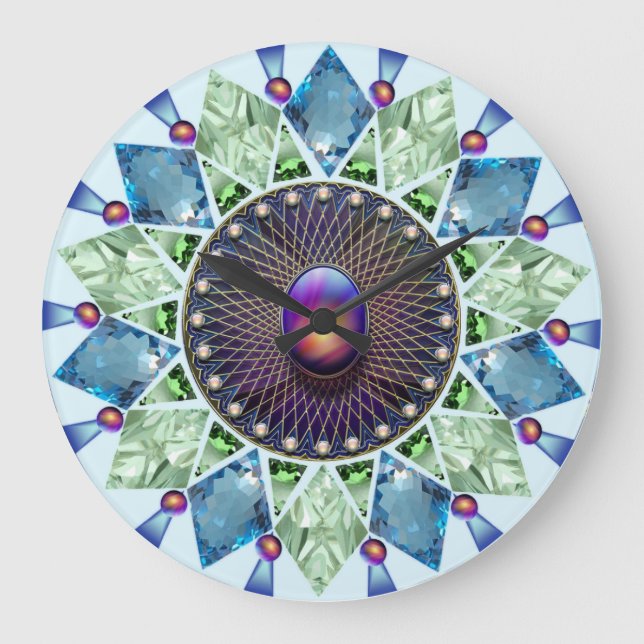 Diamonds and Pearls 1 Large Clock (Front)