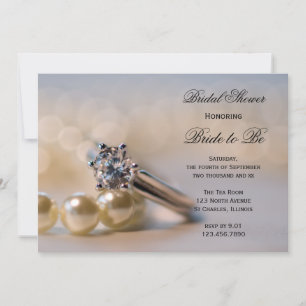 Diamonds and Pearls Bridal Shower Invitation