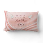 Diamonds and Pearls Personalised Wedding Pillow