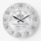 Diamonds and Pearls Personalized Wedding Clock