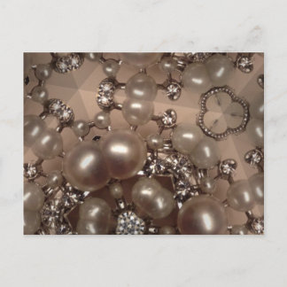 Diamonds and pearls postcard