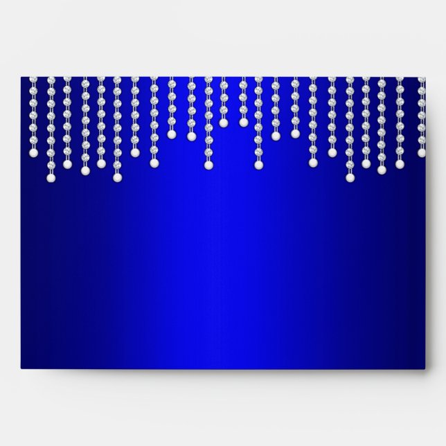 Diamonds and Pearls Wedding Envelope (Front)