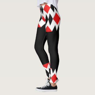 Diamonds and Solid Black Leggings