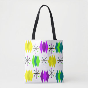Diamonds and Starbursts Tote Bag