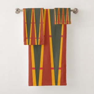 Diamonds and Triangles Bath Towel Set