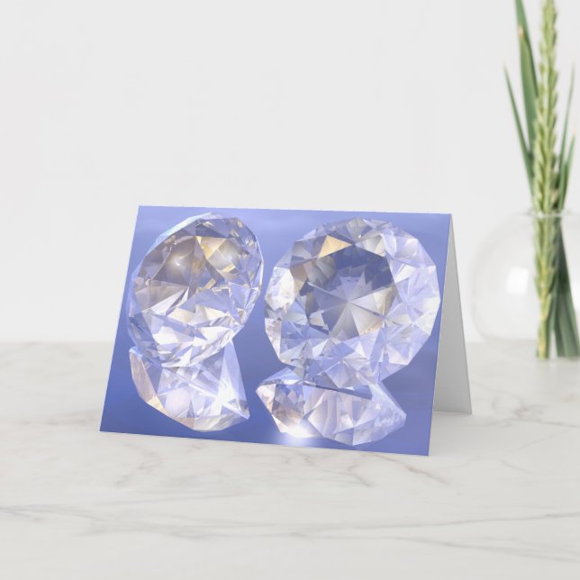Diamonds bathing in light card (Front)