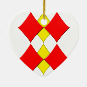 Diamonds Ceramic Ornament