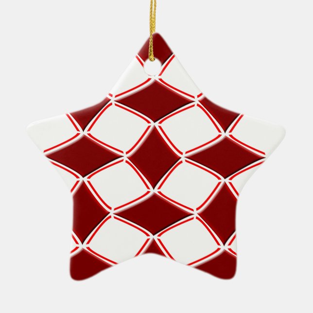Diamonds Ceramic Ornament (Front)