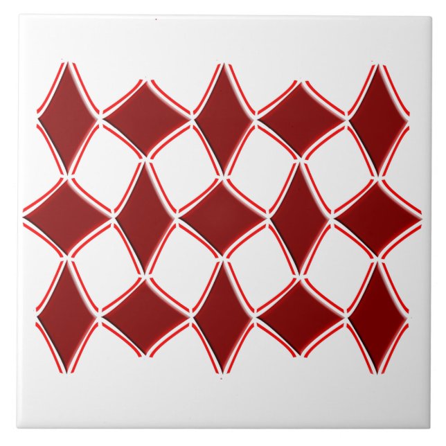 Diamonds Ceramic Tile (Front)