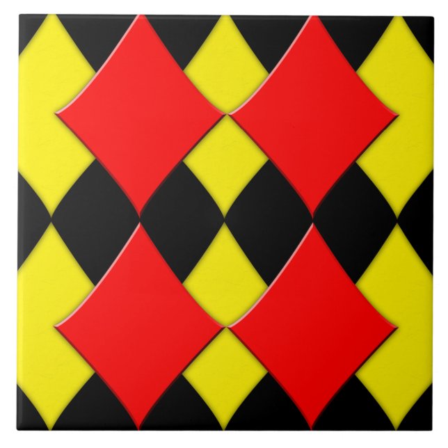 Diamonds Ceramic Tile (Front)