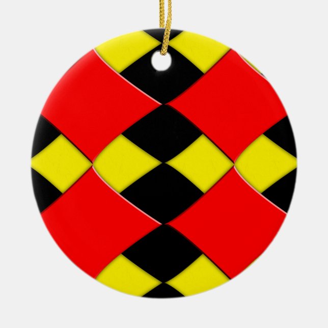 Diamonds Ceramic Tree Decoration (Front)