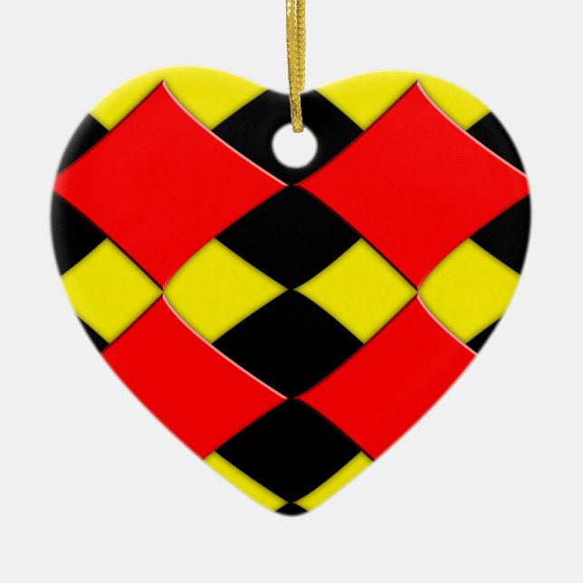 Diamonds Ceramic Tree Decoration (Front)