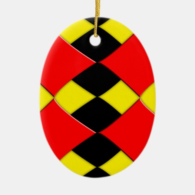 Diamonds Ceramic Tree Decoration (Front)